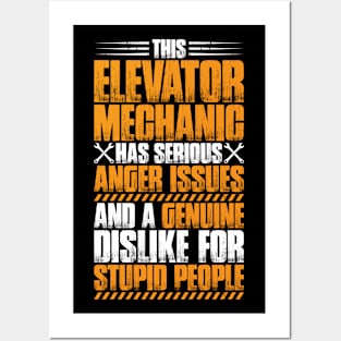 Elevator Mechanic Elevator Installer Posters and Art